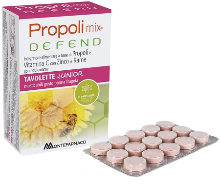 PROPOLI MIX DEFEND JUNIOR 48 TAVOLETTE MASTICABILI - Luckyfarma.it