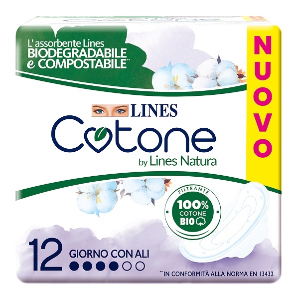 LINES COTONE BIO ULTRA ALI 10+2 PEZZI - Luckyfarma.it