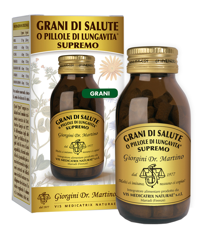 GRANI DI SALUTE O PILLOLE DI LUNGAVITA SUPREMO 90 G - Luckyfarma.it