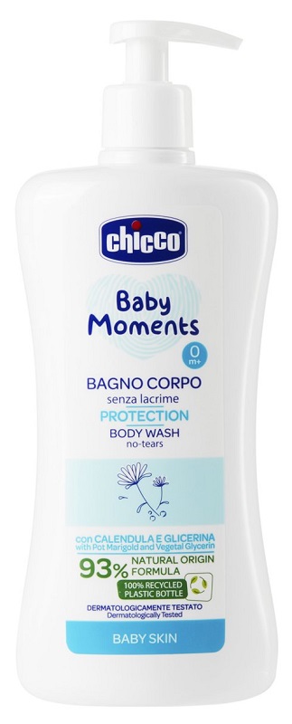 CHICCO BABY MOMENTS BAGNO CORPO SENZA LACRIME PROTECTION 500 ML - Luckyfarma.it