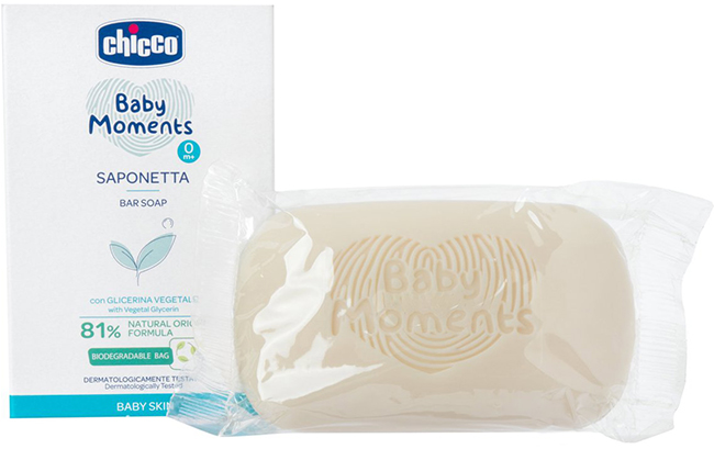 CHICCO BABY MOMENTS SAPONE SOLIDO 100 G - Luckyfarma.it