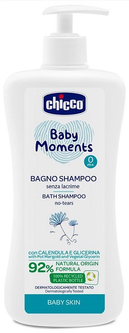 CHICCO BABY MOMENTS BAGNO SHAMPOO DELICATE 500 ML - Luckyfarma.it