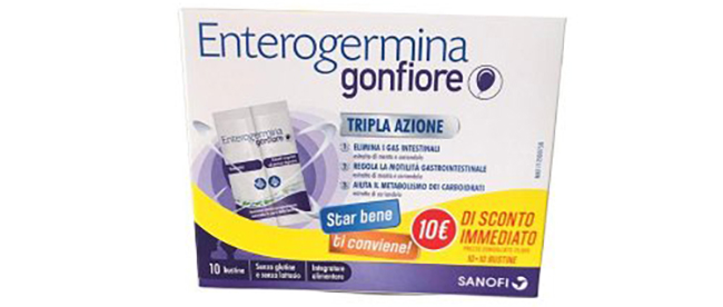 ENTEROGERMINA GONFIORE 10 + 10 BUSTINE - Luckyfarma.it