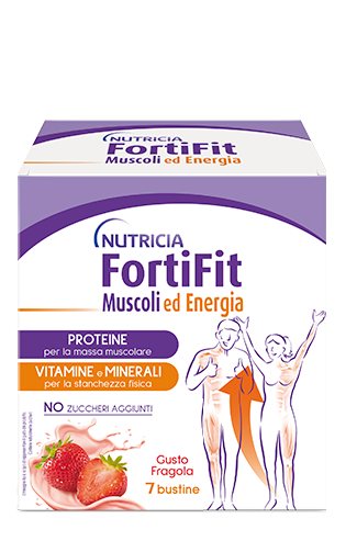 FORTIFIT MUSCOLI&ENERGIA FRAGOLA 7 BUSTINE - Luckyfarma.it