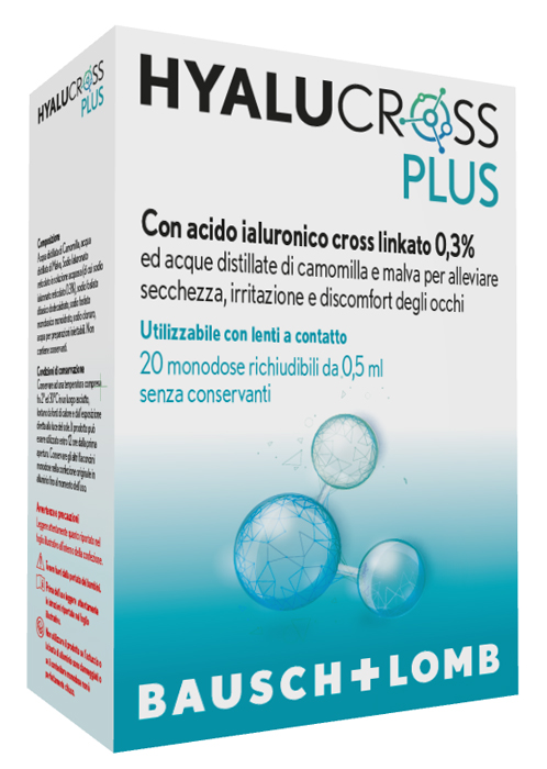 HYALUCROSS PLUS 20 FLACONCINI MONODOSE DA 0,5 ML - Luckyfarma.it