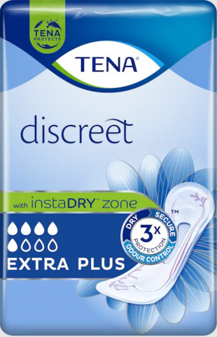 ASSORBENTE INCONTINENZA LEGGERA TENA DISCREET EXTRA PLUS 16 PEZZI - Luckyfarma.it