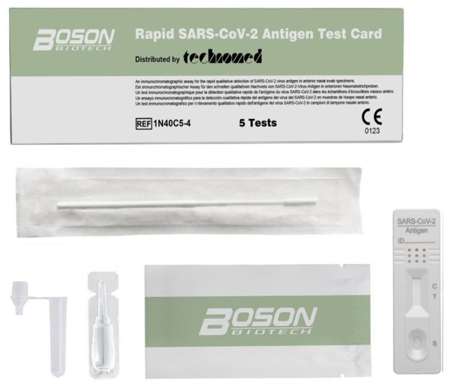 TEST ANTIGENICO RAPIDO COVID-19 AUTODIAGNOSTICO DETERMINAZIONE QUALITATIVA ANTIGENI SARS-COV-2 IN TAMPONI NASALI MEDIANTE IMMUNOCROMATOGRAFIA - Luckyfarma.it