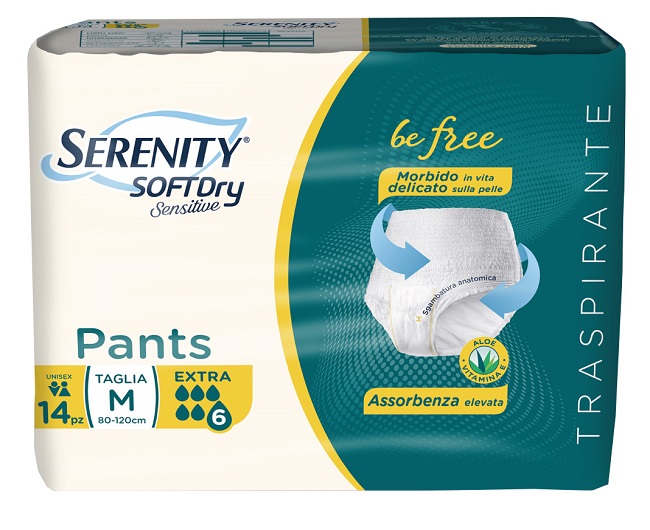SERENITY PANTS SD SENSITIVE EXTRA M 14 PEZZI - Luckyfarma.it