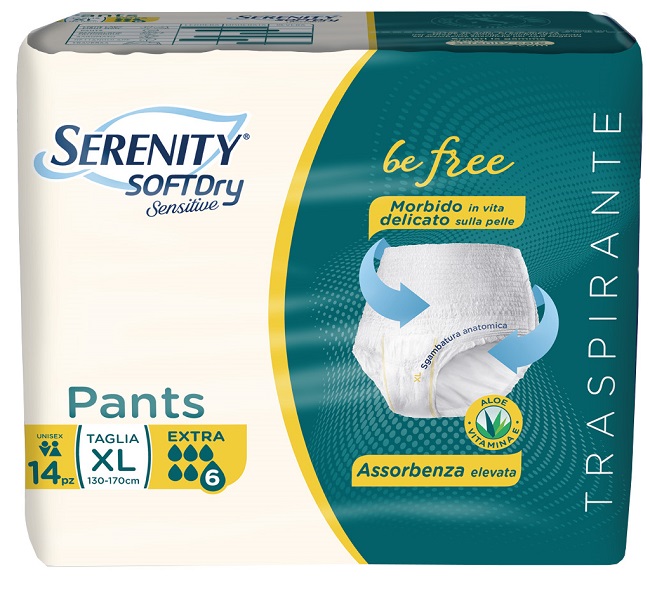 SERENITY PANTS SD SENSITIVE EXTRA XL 14 PEZZI - Luckyfarma.it