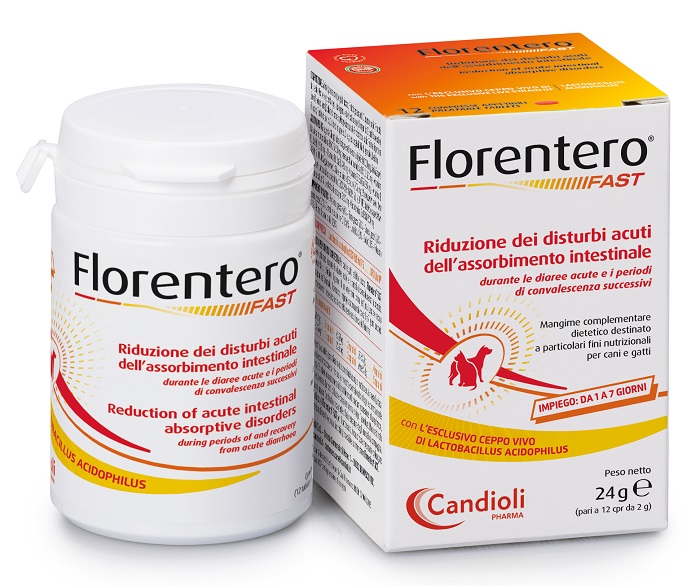 FLORENTERO FAST BARATTOLO DA 12 COMPRESSE APPETIBILI DA 2 G - Luckyfarma.it