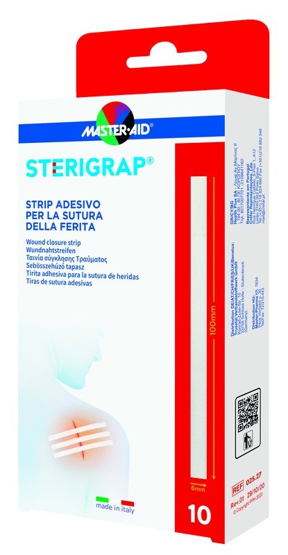 MASTER-AID STERIGRAP STRIP ADESIVO SUTURA FERITE 100X6 MM 10 PEZZI - Luckyfarma.it