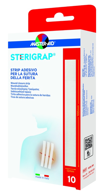 MASTER-AID STERIGRAP STRIP ADESIVO SUTURA FERITE 100X12 MM 6 PEZZI - Luckyfarma.it