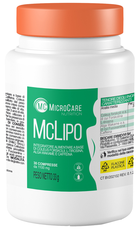 MICROCARE NUTRITION MC LIPO 30 COMPRESSE - Luckyfarma.it