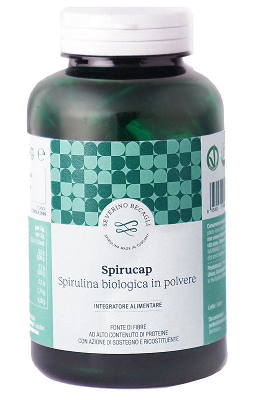 SPIRUCAP SPIRULINA BIOLOGICA IN POLVERE 180 CAPSULE - Luckyfarma.it