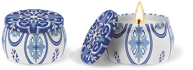 MAIOLICHE CANDELA BLUE - Luckyfarma.it