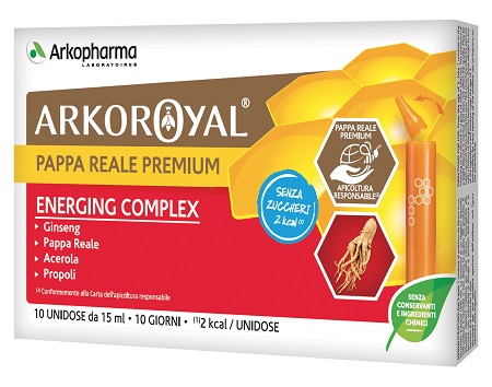 ARKOROYAL ENERGING COMPLEX SENZA ZUCCHERO 10 FLACONCINI DA 15 ML - Luckyfarma.it