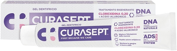 CURASEPT GEL DENTIFRICIO ADS DNA TRATTAMENTO RIGENERANTE 75 ML - Luckyfarma.it