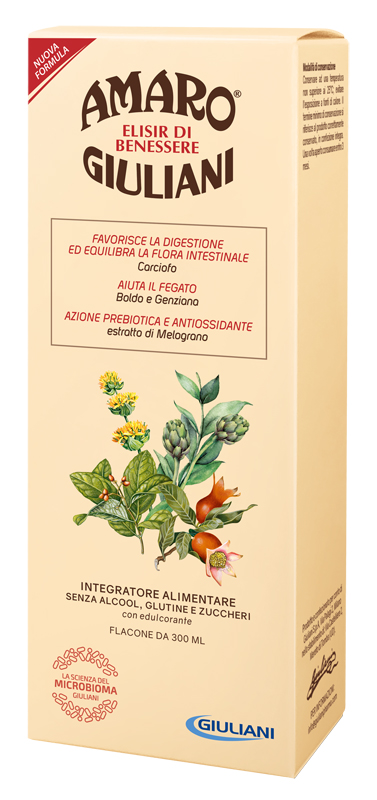 AMARO GIULIANI ELISIR BENESSERE 300 ML NUOVA FORMULA - Luckyfarma.it
