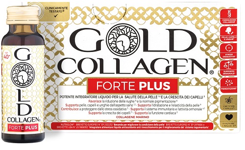 GOLD COLLAGEN FORTE PLUS 10 FLACONI DA 50 ML 5G COLLAGENE - Luckyfarma.it