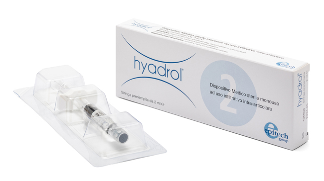 SIRINGA INTRA-ARTICOLARE HYADROL CON ACIDO IALURONICO 1% E ADELMITROL 2% CAPACITA' 2 ML - Luckyfarma.it