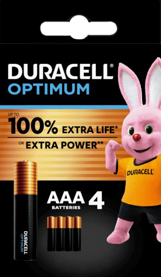 DURACELL OPTIMUM AAA B4 4 PEZZI - Luckyfarma.it
