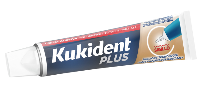 KUKIDENT PLUS SIGILLO ANTI INFILTRAZIONI CREMA ADEISVA DENTIERE 40 G - Luckyfarma.it