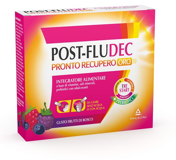 POSTFLUDEC FRUTTI DI BOSCO PRONTO RECUPERO ORO 12 BUSTINE - Luckyfarma.it