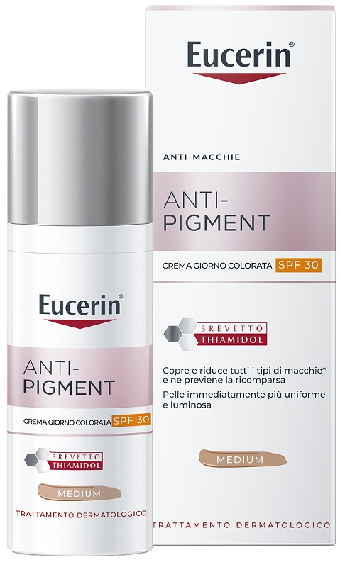 EUCERIN ANTI-PIGMENT GIORNO SPF30 COLORATO MEDIUM 50 ML - Luckyfarma.it
