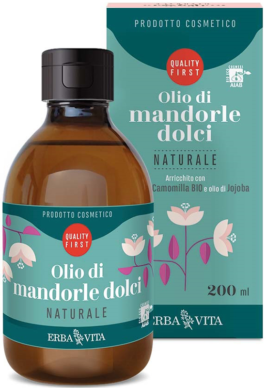 OLIO DI MANDORLE DOLCI NATURALE 200 ML - Luckyfarma.it