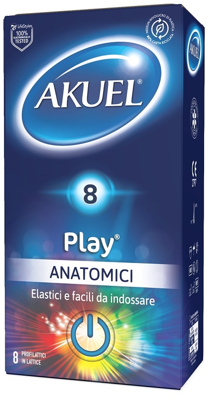 PROFILATTICO AKUEL PLAY ANATOMICO 8 PEZZI - Luckyfarma.it