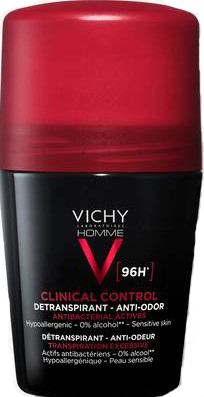 VICHY HOMME DEODORANTE CLINICAL CONTROL 96H ROLL 50 ML - Luckyfarma.it