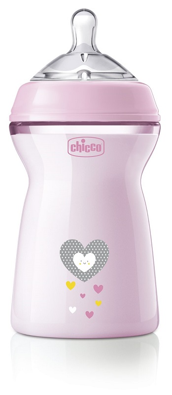 CHICCO BIBERON NAT FEEL PP 6M+ 330 ML BIMBA - Luckyfarma.it