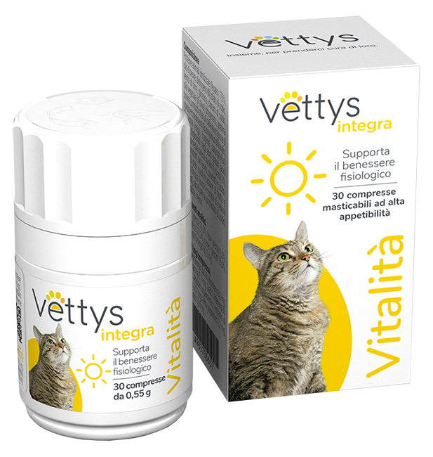 VETTYS INTEGRA VITALITA' GATTO 30 COMPRESSE MASTICABILI - Luckyfarma.it