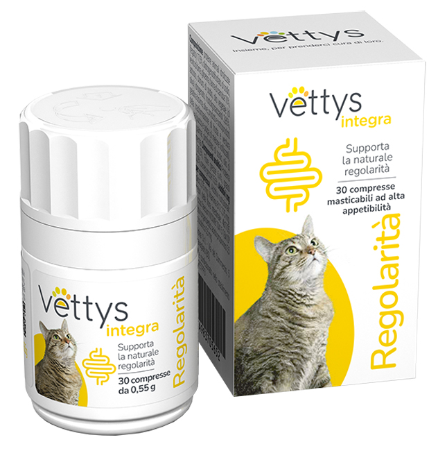 VETTYS INTEGRA REGOLARITA' GATTO 30 COMPRESSE MASTICABILI - Luckyfarma.it