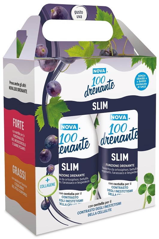 NOVA 100 DRENANTE SLIM UVA BIPACK 2 X 300 ML - Luckyfarma.it
