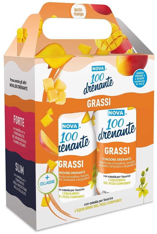 NOVA 100 DRENANTE GRASSI MANGO BIPACK 2 X 300 ML - Luckyfarma.it