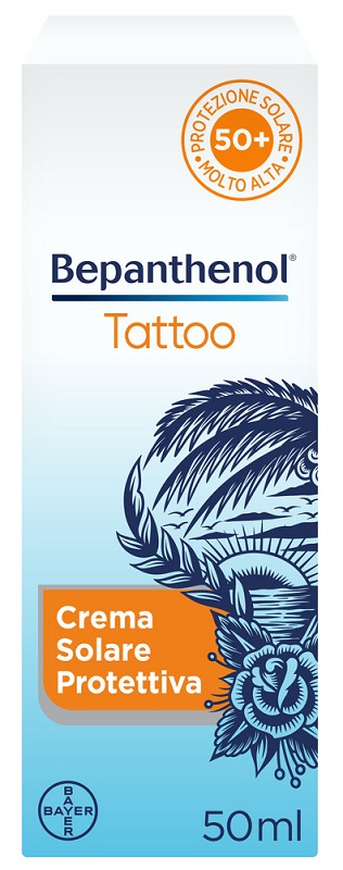 BEPANTHENOL TATTOO CREMA SOLARE PROTETTIVA SPF50+ 50 ML - Luckyfarma.it