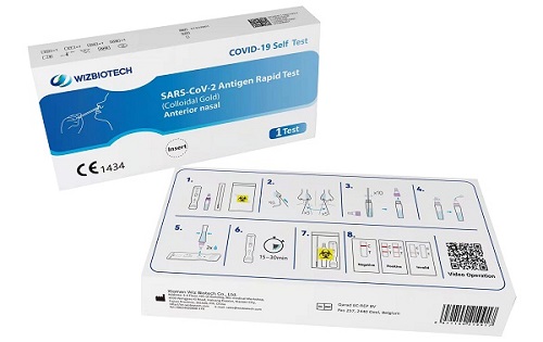TEST ANTIGENICO RAPIDO COVID-19 AUTODIAGNOSTICO DETERMINAZIONE QUALITATIVA ANTIGENI SARS-COV-2 IN TAMPONI NASALI MEDIANTE IMMUNOCROMATOGRAFIA - Luckyfarma.it