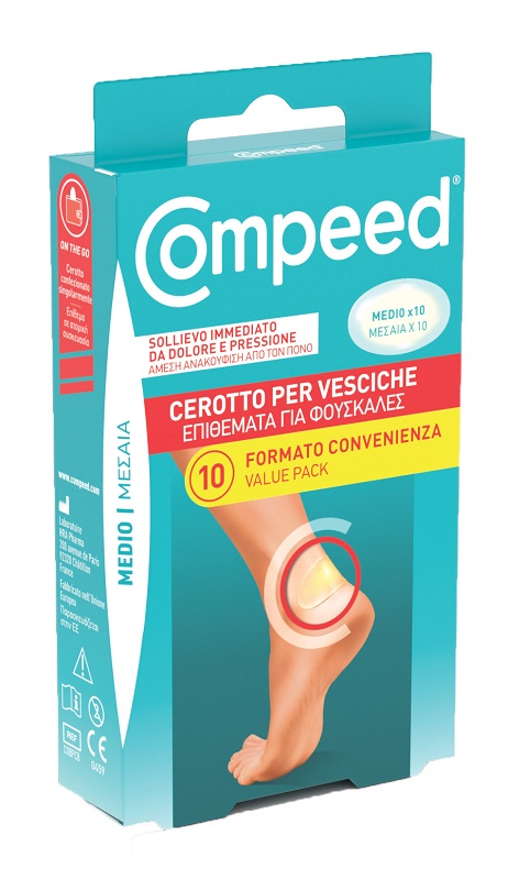 CEROTTI COMPEED PER VESCICHE MEDIO 10 PEZZI CARTON - Luckyfarma.it