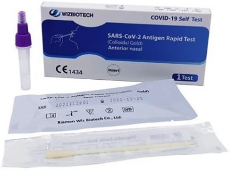 TEST ANTIGENICO RAPIDO COVID-19 AUTODIAGNOSTICO DETERMINAZIONE QUALITATIVA ANTIGENI SARS-COV-2 IN TAMPONI NASALI MEDIANTE IMMUNOCROMATOGRAFIA - Luckyfarma.it