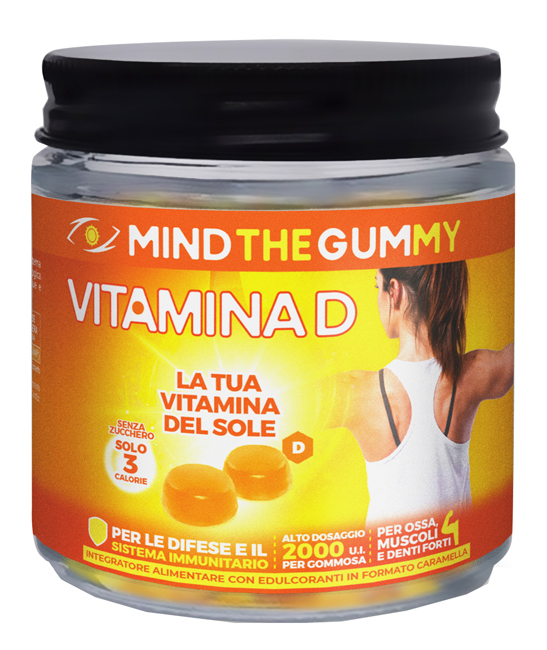 MIND THE GUMMY VITAMINA D 30 PASTIGLIE GOMMOSE GUSTO LIMONE SENZA ZUCCHERO - Luckyfarma.it