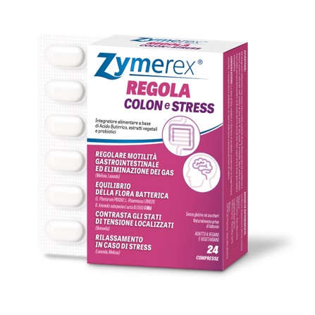 ZYMEREX REGOLA COLON E STRESS 24 COMPRESSE - Luckyfarma.it