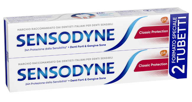 SENSODYNE CLASSICO PROTECTION 2 X 75 ML - Luckyfarma.it