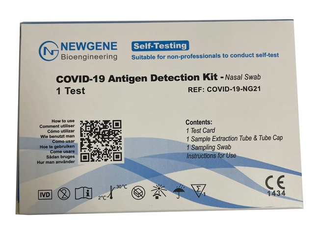 TEST ANTIGENICO RAPIDO COVID-19 NEWGENE AUTODIAGNOSTICO DETERMINAZIONE QUALITATIVA ANTIGENI SARS-COV-2 IN TAMPONI NASALI MEDIANTE IMMUNOCROMATOGRAFIA - Luckyfarma.it