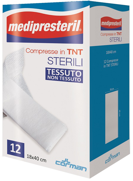 COMPRESSE STERILI TNT MEDIPRESTERIL 18X40 CM 12 PEZZI - Luckyfarma.it