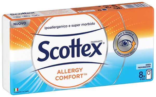 SCOTTEX ALLERGY COMFORT FAZZOLETTI 8 PEZZI - Luckyfarma.it