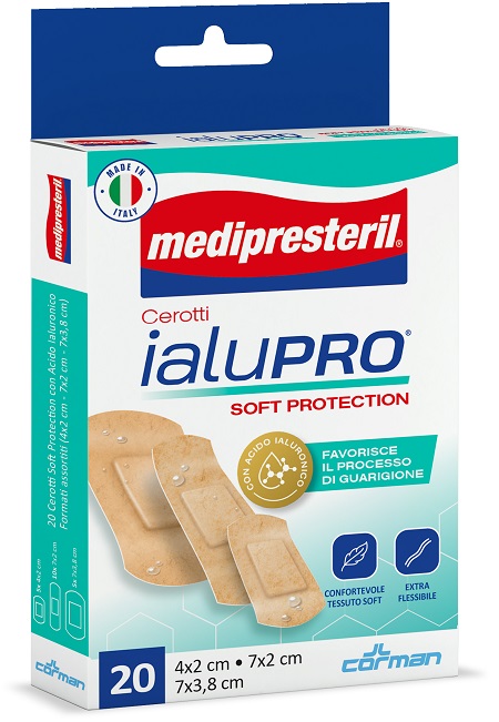 MEDIPRESTERIL CEROTTI IALUPRO SOFT PROTECTION 3 FORMATI ASSORTITI 20 PEZZI - Luckyfarma.it