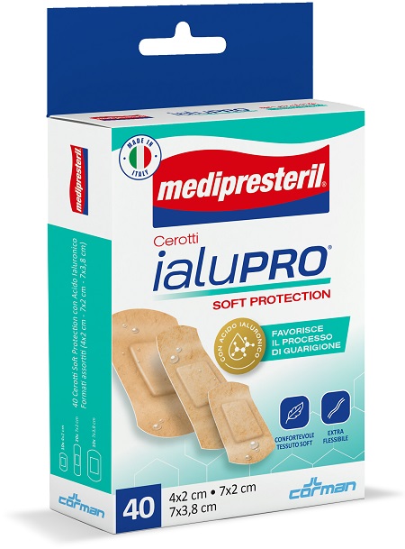 MEDIPRESTERIL CEROTTI IALUPRO SOFT PROTECIONT 3 FORMATI ASSORTITI 40 PEZZI - Luckyfarma.it