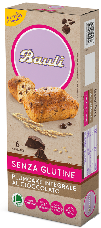 BAULI PLUMCAKE INTEGRALE CIOCCOLATO 6X35 G - Luckyfarma.it