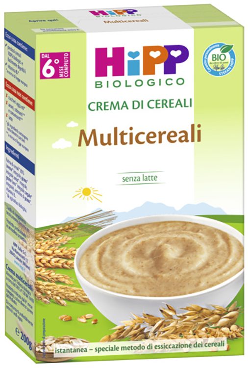 HIPP BIO CREMA CEREALI MULTICEREALI 200 G - Luckyfarma.it
